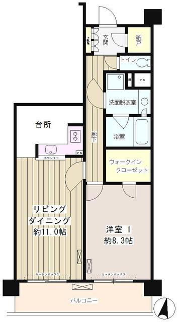 クラッサ目黒かむろ坂の間取り