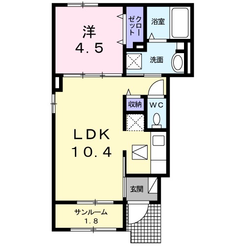 グレーシアⅠの間取り