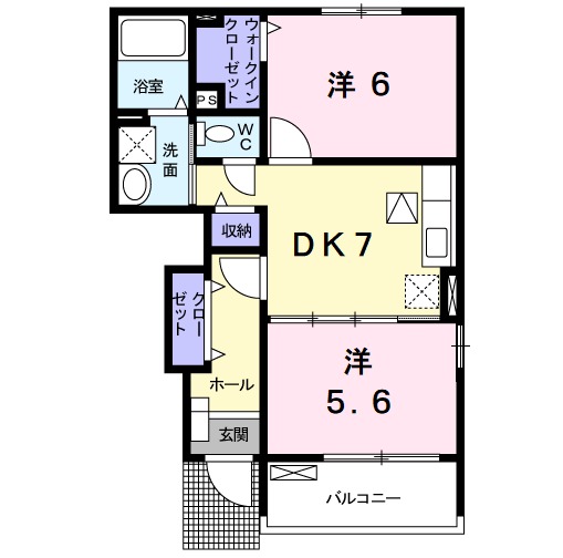 プリムローズ・K Ⅱの間取り