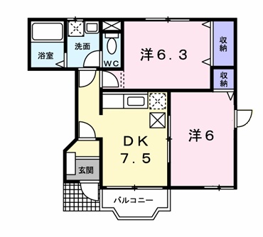 グレイスⅢの間取り