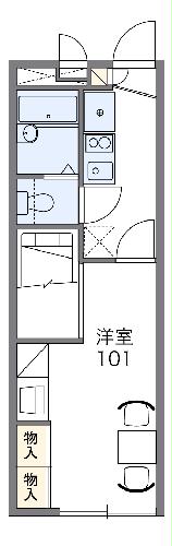 レオパレスやすらぎの間取り