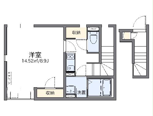 レオネクストヘリオス ハウスの間取り