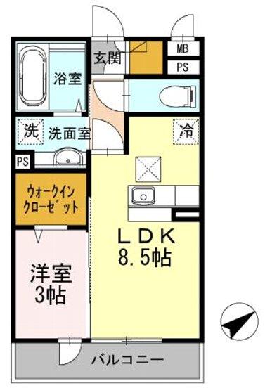 メルベーユの間取り