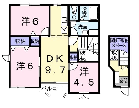 パレ・リヴィエールⅡの間取り