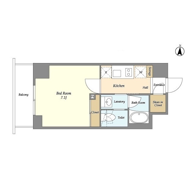 バウスフラッツ住吉の間取り