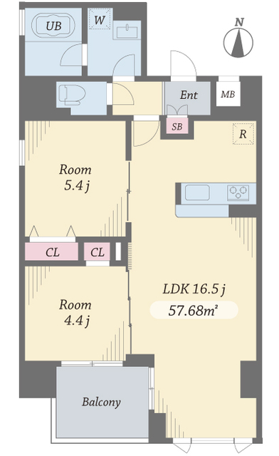 エルシノア住吉の間取り