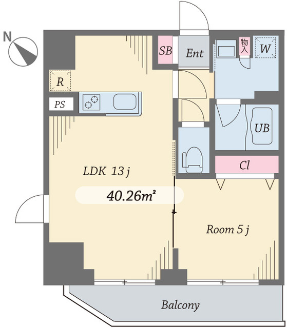 ダイヤモンドタワー西小山の間取り