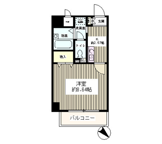 グロリア大洋の間取り