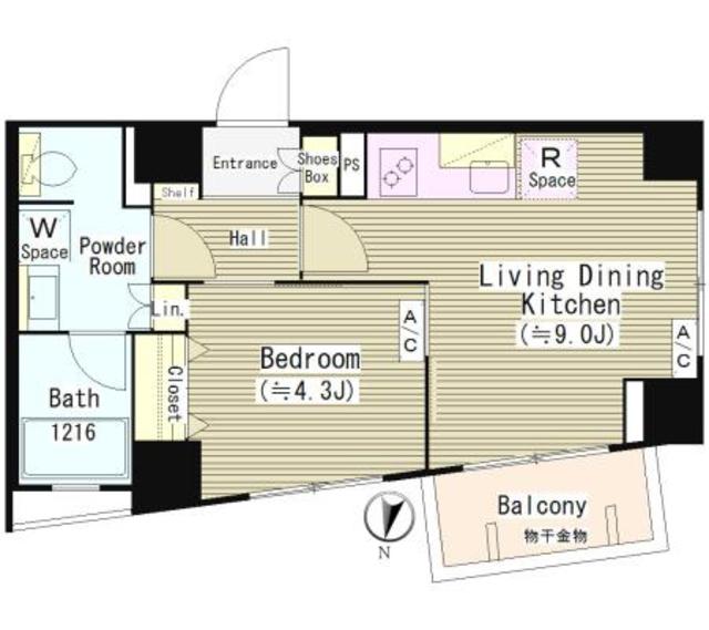 ソラーニ目黒不動前の間取り