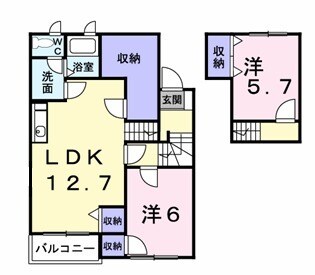 ボンジュールⅠの間取り