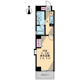 森下ツインキャッスル N棟の間取り