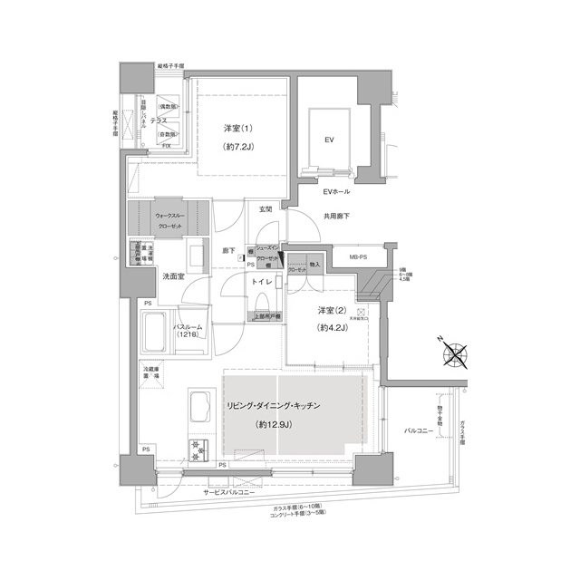 エルスタンザ文京白山の間取り