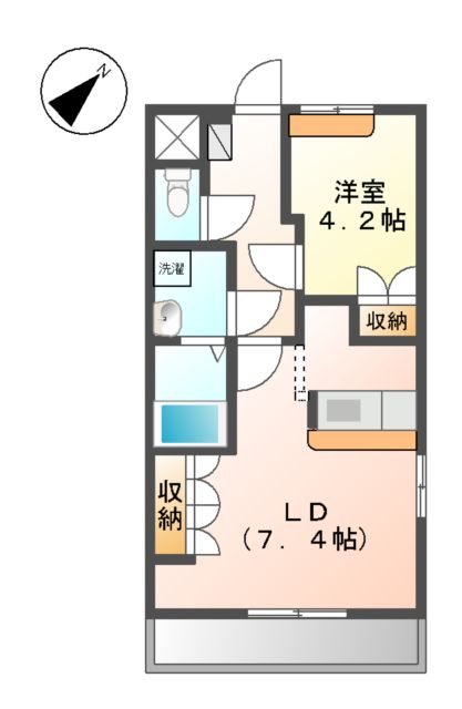 アシューレBの間取り
