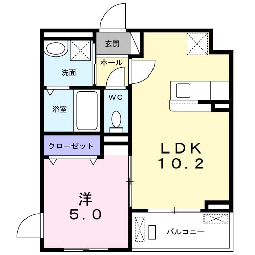 クリーン ハイツの間取り