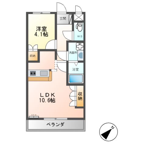 Dieu habitation(ディユーハビタスィヨン)の間取り