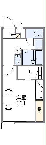 レオパレス天伯Ⅰの間取り