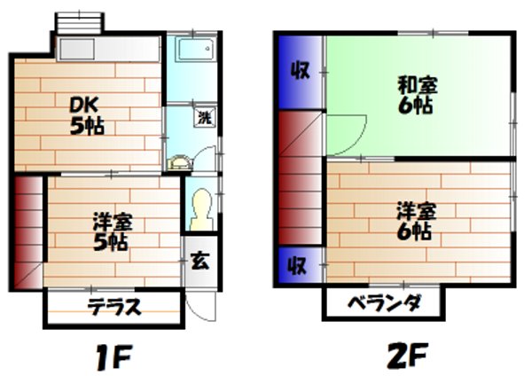 森野3丁目テラスハウスの間取り