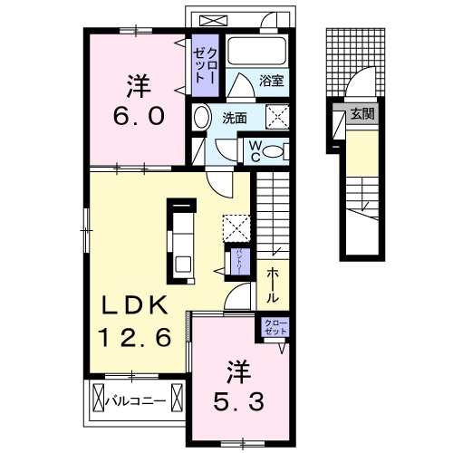 アン・パレ Bの間取り