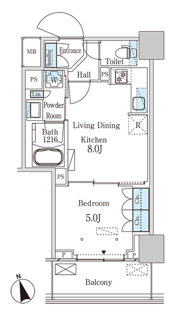 パークアクシス大塚ステーションゲートタワの間取り