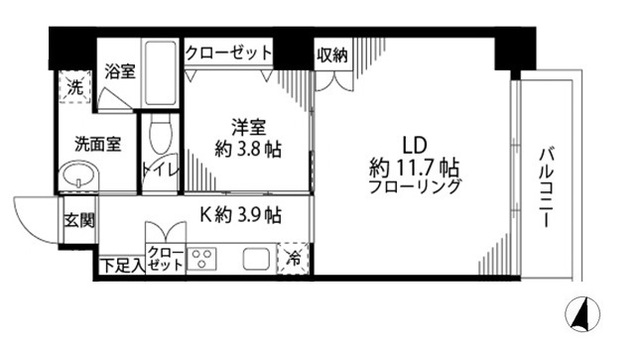 恩京アムールビルの間取り