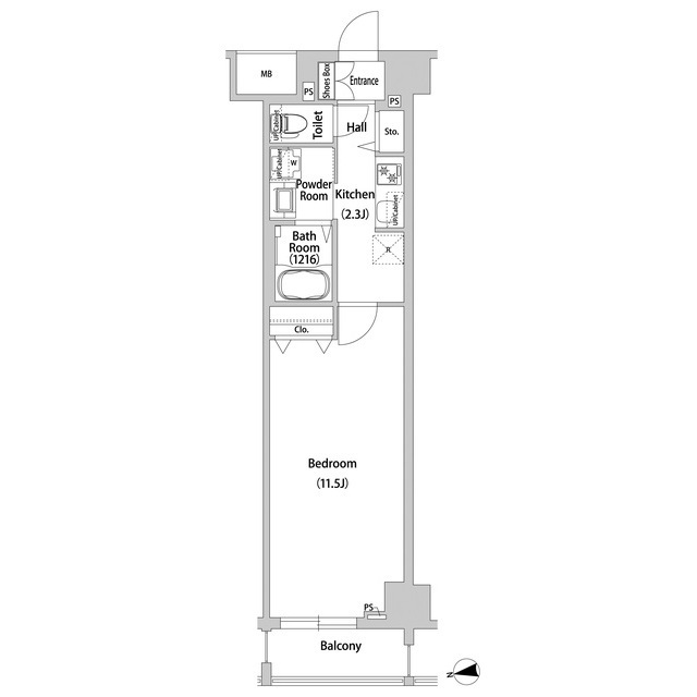 ＢＬＥＳＳ西巣鴨の間取り