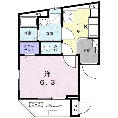 アクアグレイス千駄木の間取り