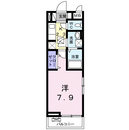 グリーンコート Dの間取り