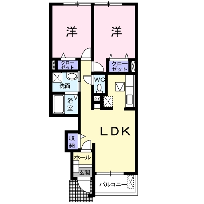 Pass乙女Ⅴの間取り