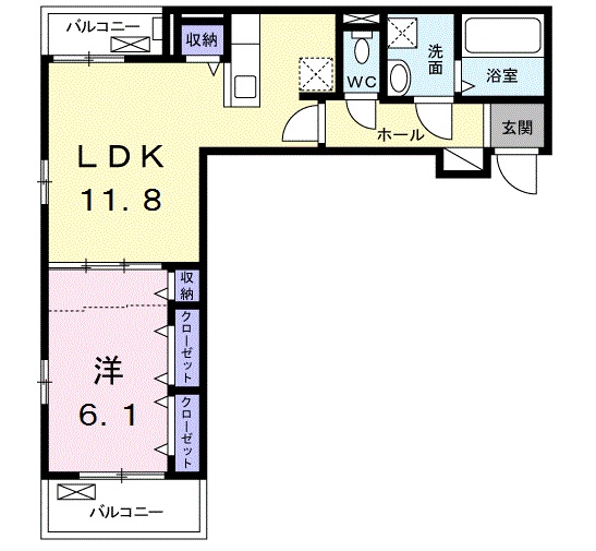 ベル アンジュの間取り