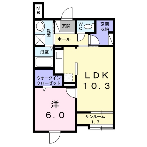 シエロアズールの間取り