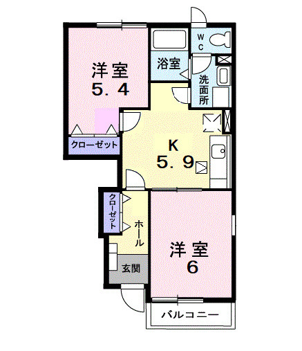 ベラビスタ Cの間取り