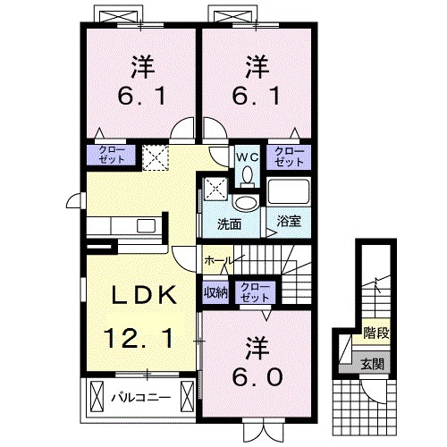 サンビレッジⅢの間取り