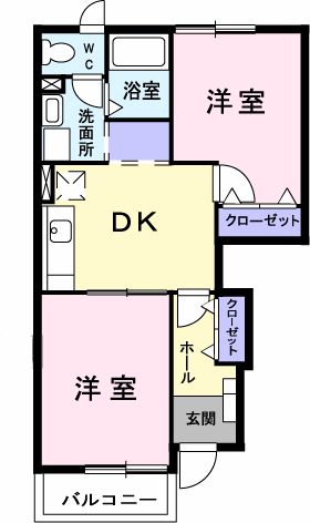 ソレアードMO Aの間取り
