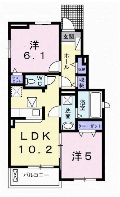 アルモニー・ヴィラⅠの間取り