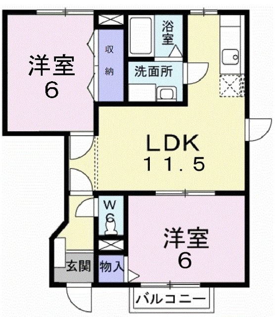 アネックス Kの間取り