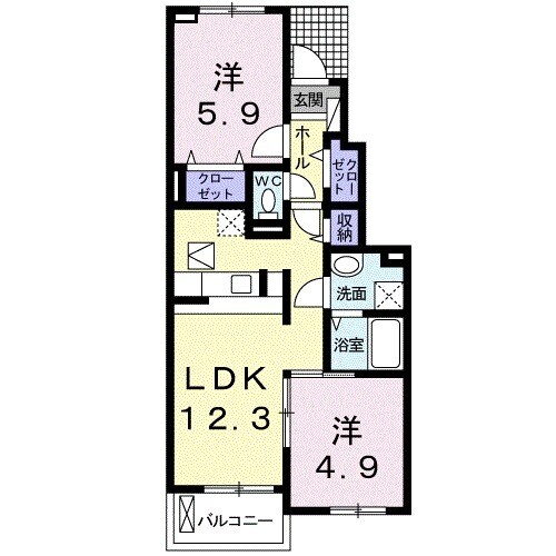 カレントCの間取り