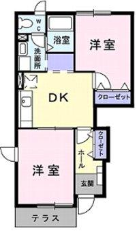 グレイスコート・Ⅱの間取り