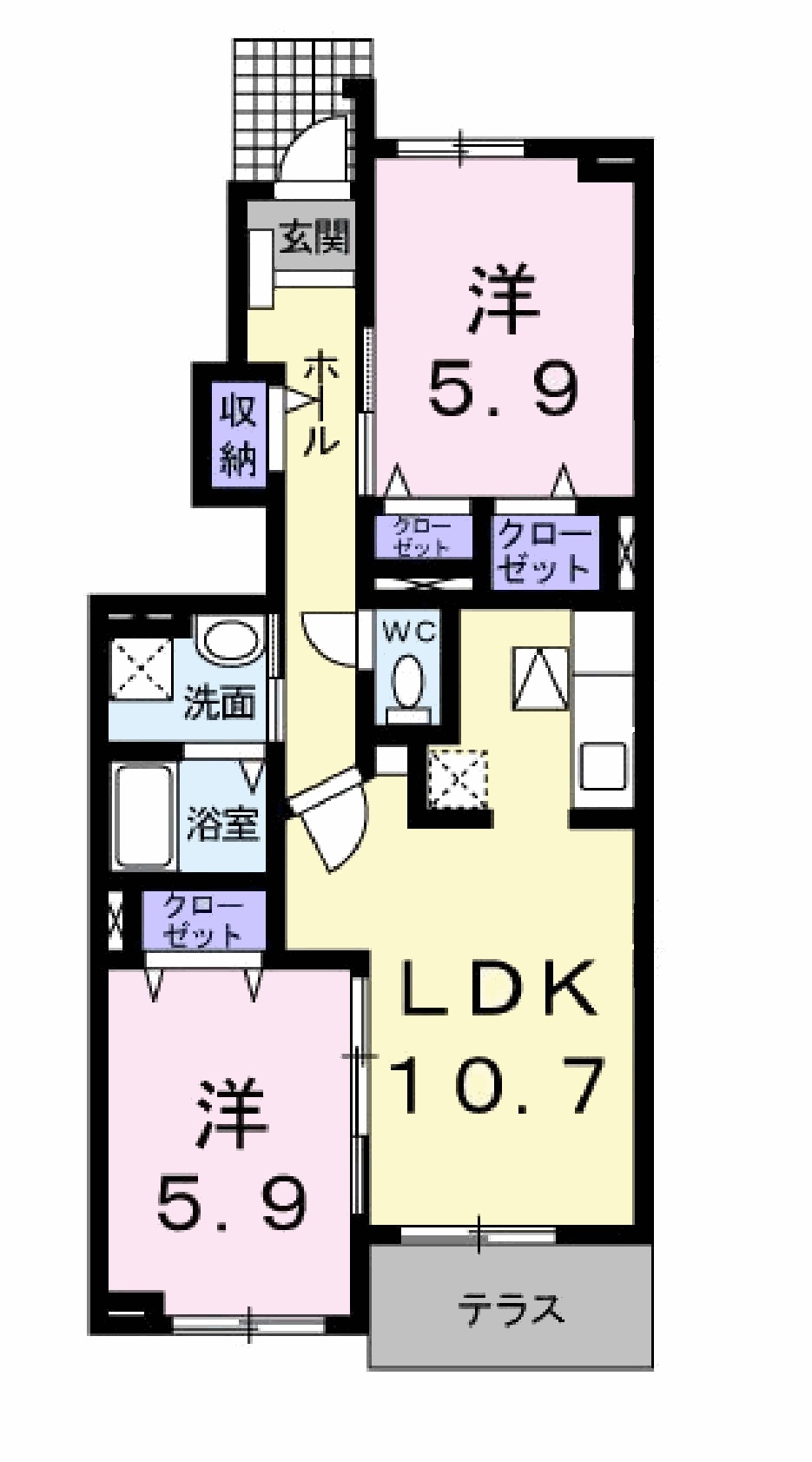 HAPPY DREAM 長泉Aの間取り