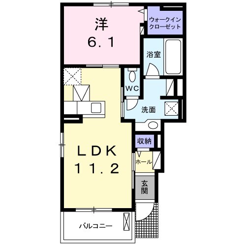 サニーハウス微笑Ⅱの間取り