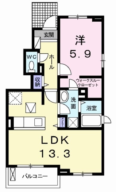 シャンティの間取り