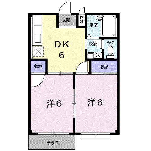 エルディムふじおかAの間取り