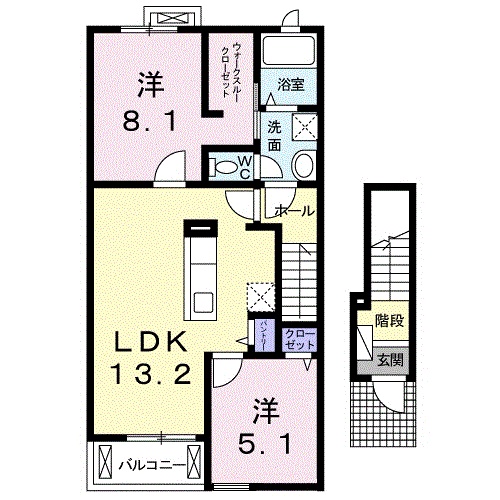 ネオ アドバンスの間取り
