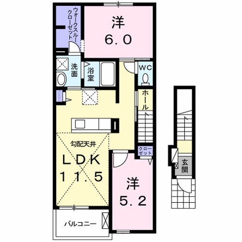 ノーブルエイチⅠの間取り
