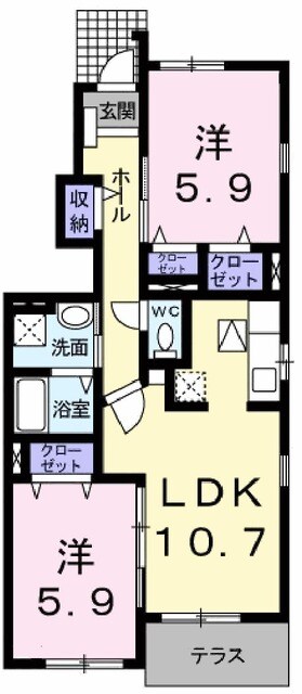 HAPPY DREAM 長泉Cの間取り