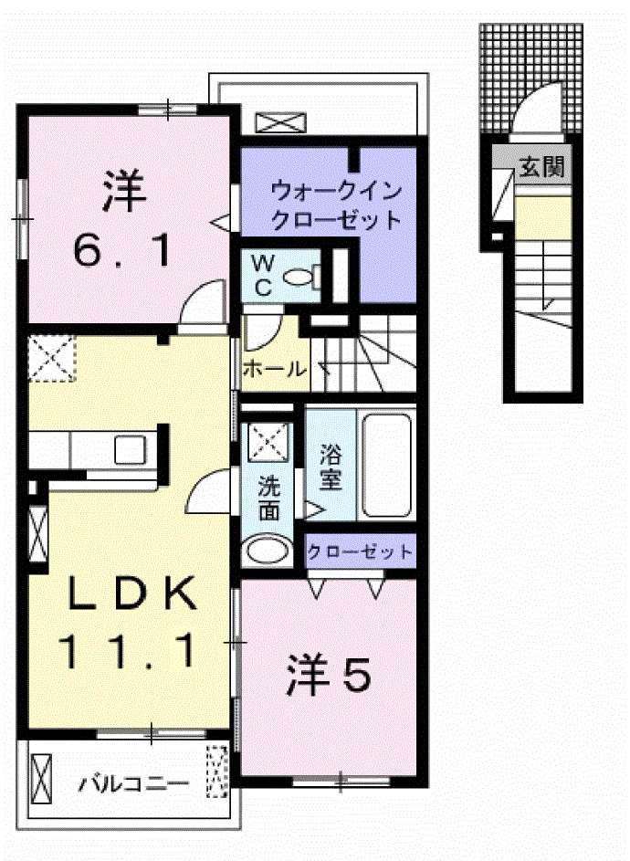 ステラ新田の間取り