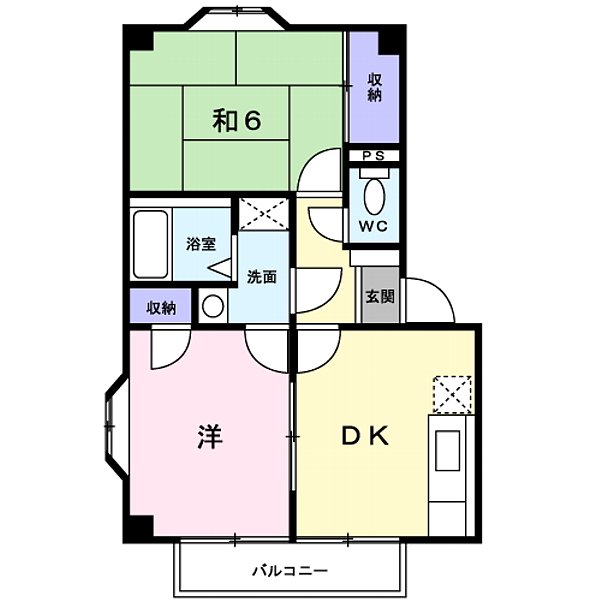 コリーヌよしかわAの間取り