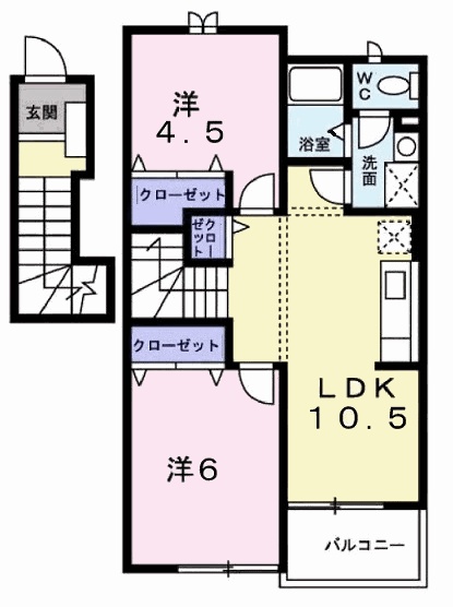 サンフラワー岩波の間取り