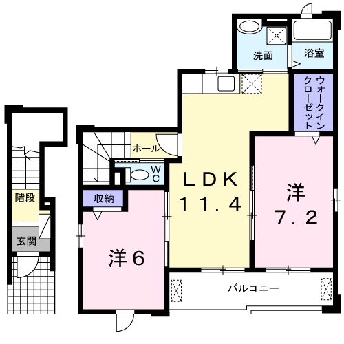 フィオーレAの間取り