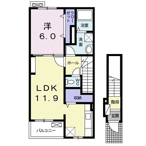 ビオーラKⅢの間取り