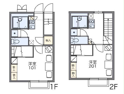 レオパレスサニーヒル千日の間取り